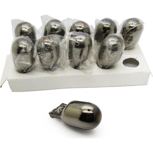 2pcs/lot 582 7443 T20 W21W XENON Silver / Chrome bulb Amber 12V 21W W3x16d Single Filament Glass Car Bulb