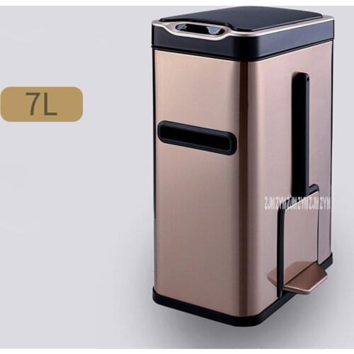 532 Multifunctional Smart Trash Can Automatic Inductive Garbage Can Intelligent Waste Bin With Tissue Box Special For Toilet