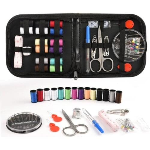 68pcs Sewing Needle Set Portable Travel Quilting Thread Stitching Embroidery Craft Thimble Sewing Thread Kit DIY Sewing Supplies