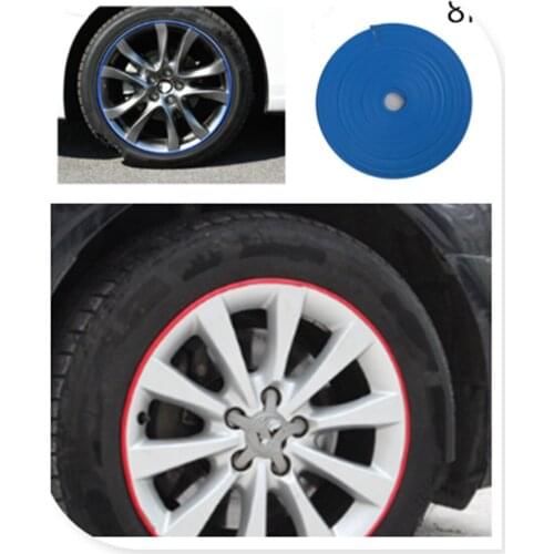 Car 8M rubber strip personality color wheel protection decoration with tire stickers for BMW X7 X1 M760Li 740Le iX3 i3s i3 635d