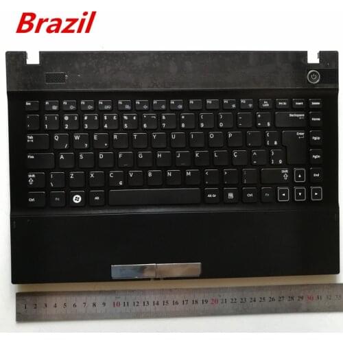 Brazil BR new laptop keyboard with touchpad palmrest for Samsung NP 300V4A 305V4A 300V4Z 305V4Z 200A4Y 200A4B