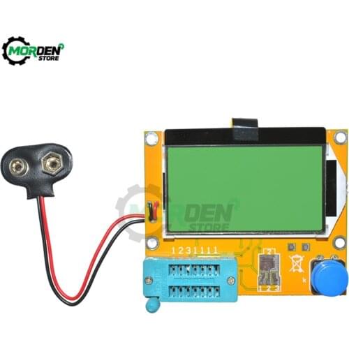 Mega328 LCR-T4 LCD Digital Transistor Tester Meter Backlight Diode Triode Capacitance Meter For MOSFET/JFET/PNP/NPN L/C/R 1