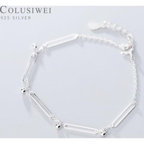 COLUSIWEI Silver Bracelets