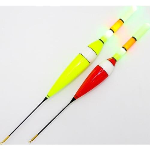 HLJFISHING Fishing Float Sea & Rock Fishing Electric Night Light Luminous Floats Big Buoyancy Fishing Bobbers Tackle