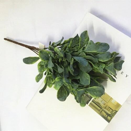 Artificial plants Cheap Plastic Fake Greenery Green Leaves Outdoor Flowers For Home Garden Wall Trees Wedding Table Decoration