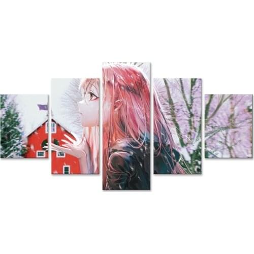 Darling in the FranXX 02 Home Decor Canvas Painting 5 Pieces For Living Room Wall Art Creative Modular Pictures Artwork