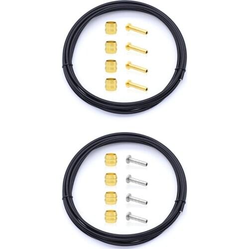 2.5M Bike Hydraulic Disc Brake Hose Kit Bicycle Hydraulic Olive Insert Set for Mountain Bike System