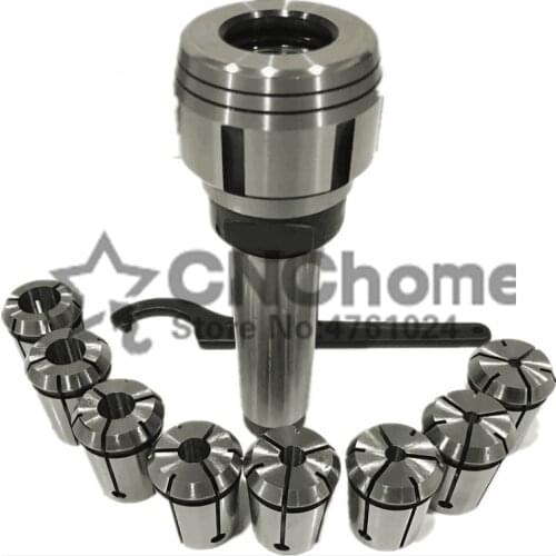 Morse Taper Collet 8Pcs & Chuck Spanner Set MT3 Lathe Milling Tools 7316B
