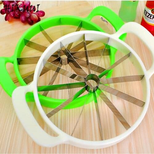 Kitchen Practical Tools Creative Watermelon Slicer Melon Cutter Knife 410 stainless steel Fruit Cutting Slicer White and Green