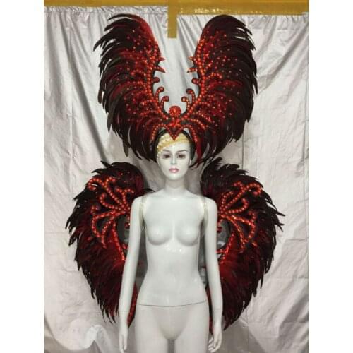 Lo spettacolo di danza copricapo di piume di accessori di abbigliamento La FESTA La Maschera IL Festival