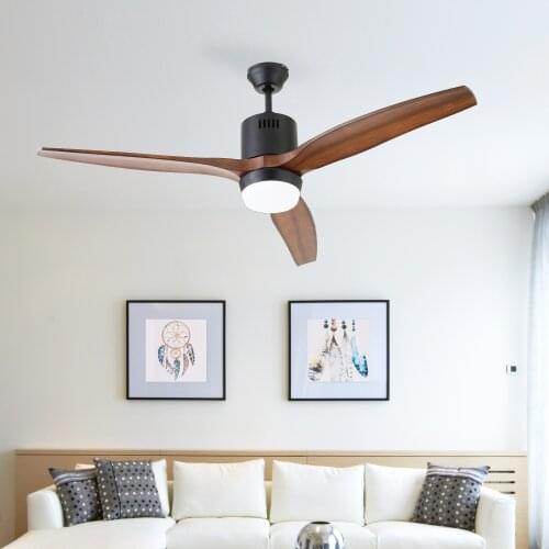 Bowod 52 Inch Modern Decorative ceiling fan with LED Lights remote control ceiling fan with ABS blades 110v/220v ceiling fan