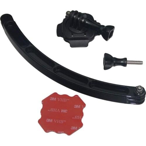 360 Degrees Swivel Rotation Helmet Base Mount Arm for GoPro Hero 5 4 3+ 3 2 1