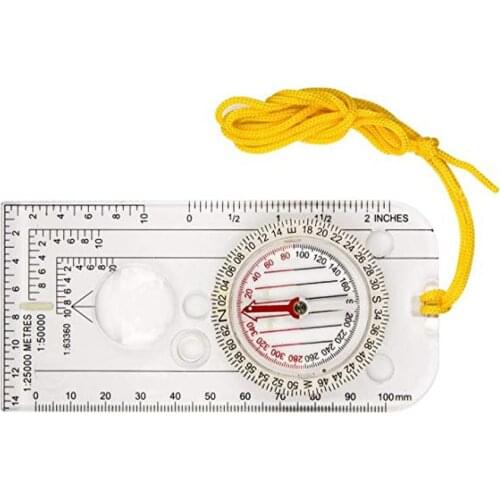 Mounchain Professional Map Scale Multi-functional Compass Outdoor Orienteering Tool