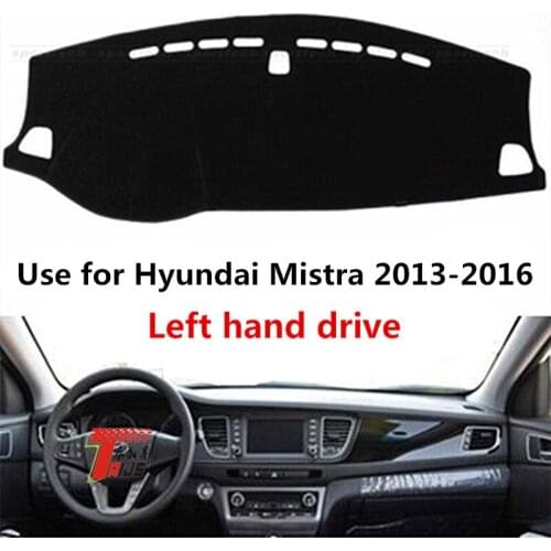 TAIJS Factory Simple anti UV Polyester Fibre Car Dashboard Cover For Hyundai Mistra 2013-2016 Left hand drive
