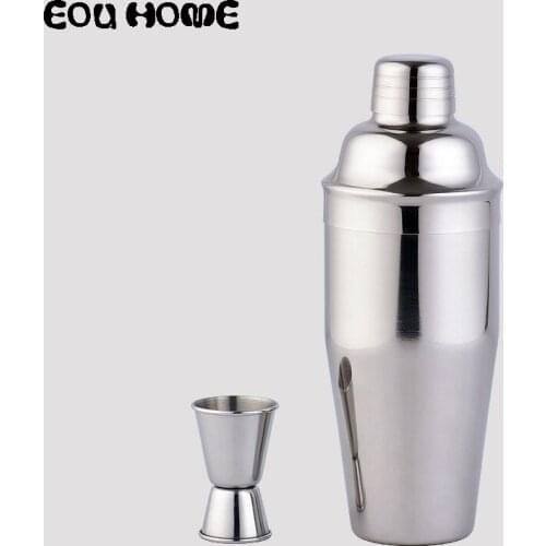 750ML Stainless Steel Bar Tools Measuring Cup Cocktail Shaker Mixer Wine Martini Boston Shaker for Bartender Party Bar Tools