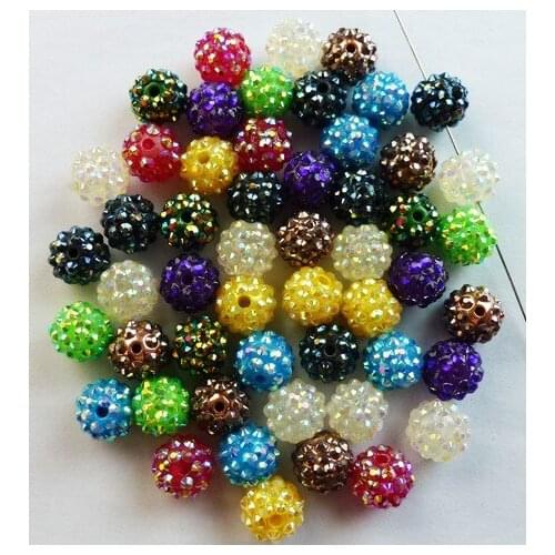 Loose bracelet+Frhr434 10*12 mm mixed 20 Color loose DIY Resin crystal Beads fit FED Hot Basketball Wives