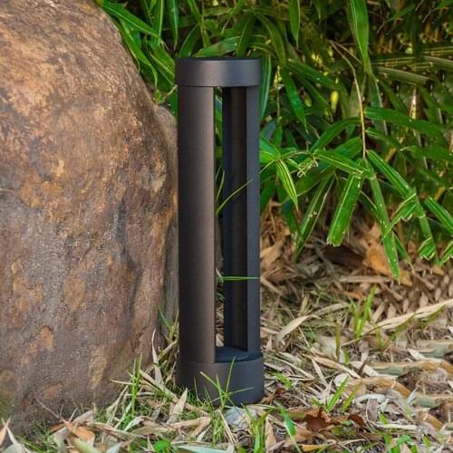 Outdoor Garden Path Light Patio Pathway Ground Lamp Aluminum Landscape Lawn Pillar Lamp Villa Courtyard Stand Post Bollard Light