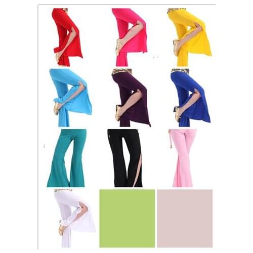 2021 Modal New Belly Dance Costumes Belly Dance Pants For Women Split Pants Modern Belly Dance Beginner Practice Trousers Black