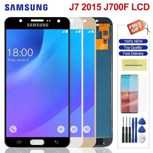 Lcd For Samsung Galaxy J7 J700 LCD Display Touch Screen Digitizer Assesmbly For Samsung J700 Adjustable Brightness Display