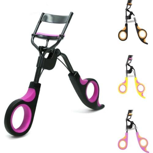 1PC Frosted Handle Eyelashes Clip Black-Purple Fake Eyelash Curler Curling Eyelash Mascara Curl Beauty Makeup Tools