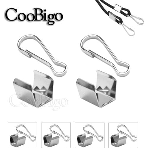 100pcs Metal Cord Lock Rope Clip 8 Shape Snap Spring Hooks Ring Masks Lanyard Parts Accessories Masks Making DIY Sewing Craft