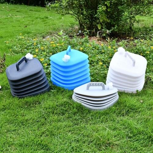 14.5L Foldable Large Capacity Water Bucket Silicone Water Bag Water Bottle Container for Outdoor Camping Hiking Picnic