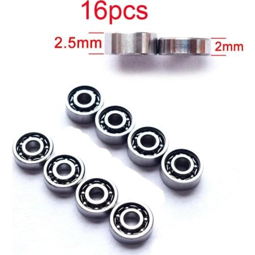 16PCS 15519 620 Bearing Chassis Open Bearings Thickness 2/2.5mm 2x6x2/2x6x2.5mm Bearing Ultra Thin Bearing f Tamiya Mini 4WD Car
