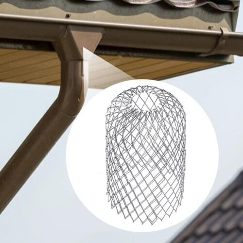 4Pcs Stainless Steel Gutter Guard Convenient Fine Mesh Downpipe Protection Gutter Sieve for Outdoor Leaf Strainer Gutter Guard