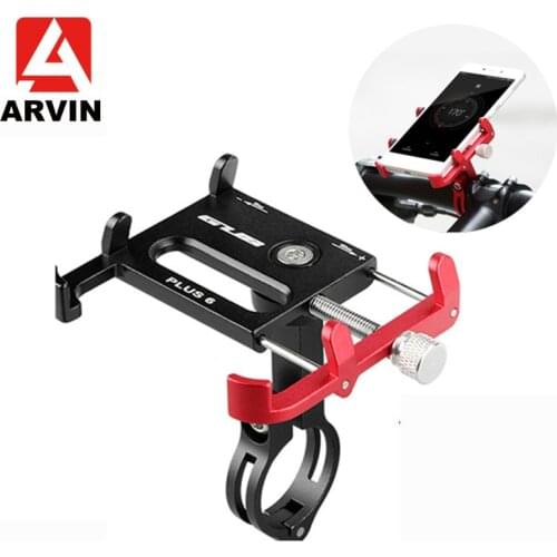 ARVIN Aluminum Motorcycle Bicycle Phone Holder For iPhone Adjustable Universal Bike Mobile Phone GPS Mount Handlebar Clip Stand