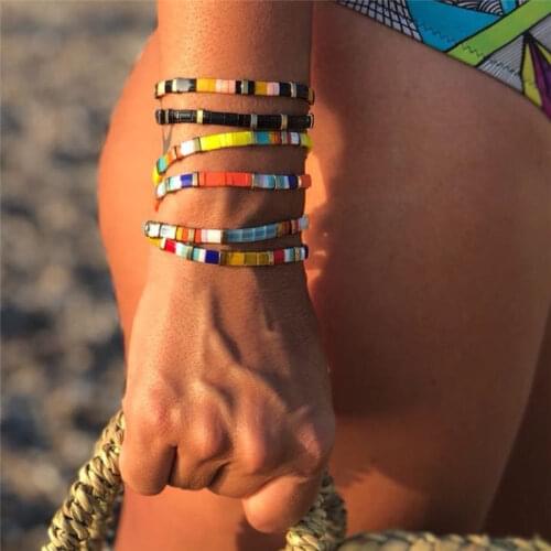 2021 New Boho Bracelet Beach Handmade Tila Bead Bracelets for Men & Women Pulseras Best Friends Armband Summer Jewelry Wholesale