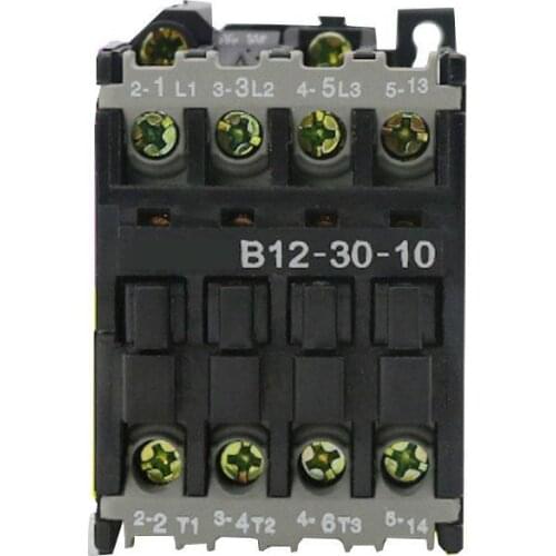 CJX8(B) AC contactor B12-30-10/01 24V 36V 48V 110V 380V 35mm Mounting Rail 3P Modular contactor 12A din рейка contactor 220v