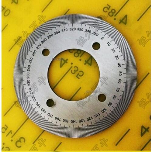 Diameter:60mm inner hole:25mm thickness:2mm 360 degree Ultra small dial scale Stainless steel disc
