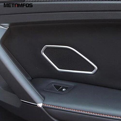 For Volkswagen Tiguan 2017 2018 2019 Rear Door Loudspeaker Stereo Audio Speaker Cover Trim Molding Inner Accessories Car Styling