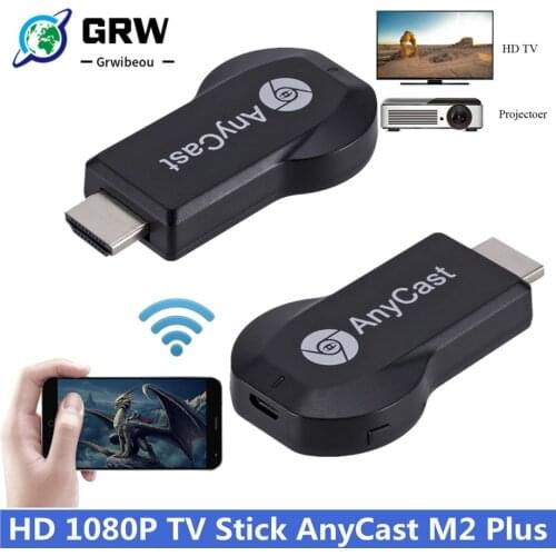 HD 1080P TV Stick AnyCast M2 Plus 1080P Wireless WiFi Display TV Dongle Receiver for Airplay HDMI TV Stick for Miracast DLNA