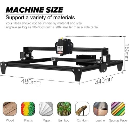 Twotrees Totem CNC Laser Engraving Machine 2.5W 5.5W DIY Desktop CNC Laser Engraver Cutter Engraving Wood Cutting Machine Router