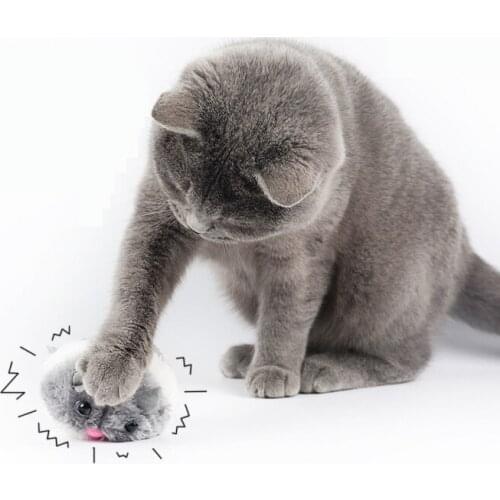 Hot 1 Pc Cat Toys Pulling Chain Shock Shake Interactive Pet Cat Toys Rat Artificial Fur