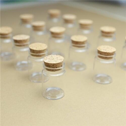 12 Pieces 37*50mm 30ml Mini Glass Jars Spice Storage Bottles Stopper Corks spicy Bottle Containers tiny jars Vials Test Tube