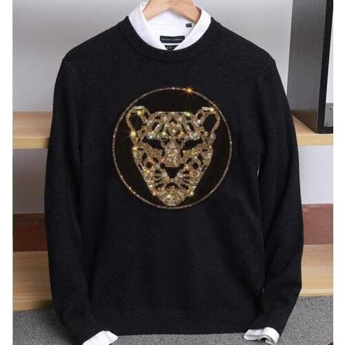 2021 Best Version Diamond stone Men Sweater Pure Color Basic Sweater Outwear Autumn Winter