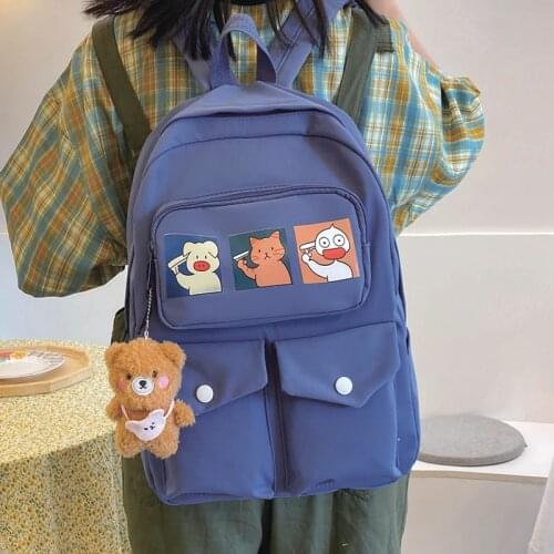 Backpack for Women Nylon School Bags Girls Large Capacity Bookbag Female Anti Theft Rucksack Ladies Travel Backpacks New Mochila