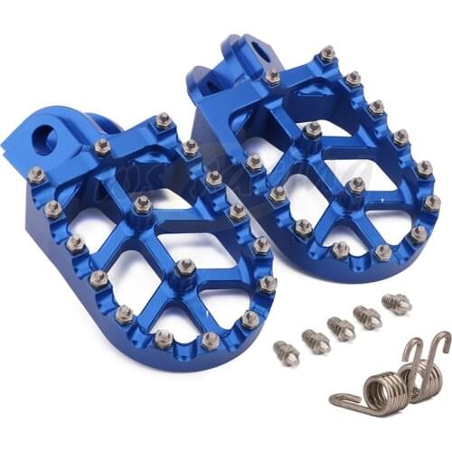 Motorcycle Billet MX Wide Foot Pegs Pedals Rest Footpegs For Husqvarna TC65 TC85 TC125 FC250-FC450 TC250 TE FE 150-501 FS450
