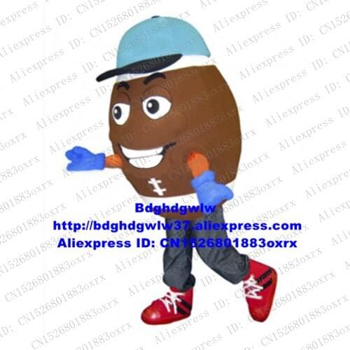 Rugby Football Rugger American Football Mascot Costume Adult Cartoon Character Outfit Birthday Party Square Publicity zx2638