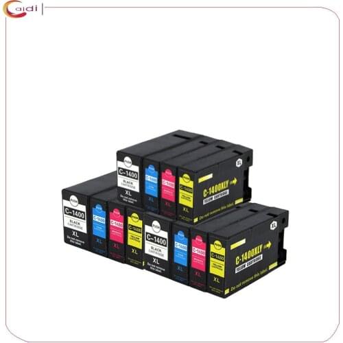 12 Color compatible PGI-1400XL ink cartridge for Canon PrinterMAXIFY MB2340 MB2040 MB2140 MB2740 PGI 1400 PGI1400 XL