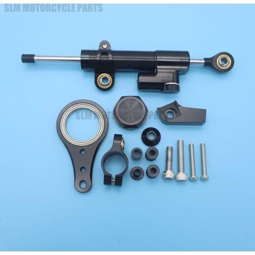 Motorcycle Steering Damper Stabilizer with Bracket Support For Kawasaki ZX6R 636 2005 2006 Accessories