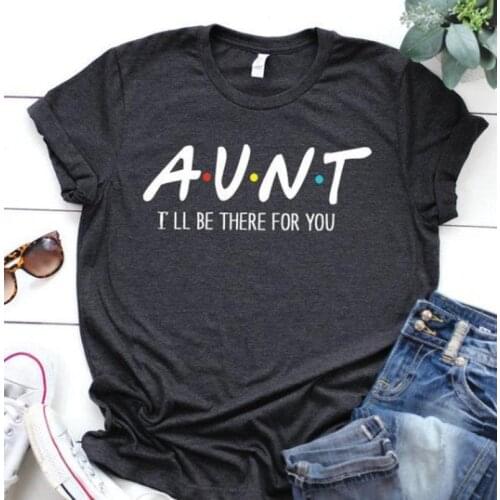 Auntie cool future aunt shirt cotton crewneck short sleeve cute fashion top tees women Ladies plus size harajuku femme t-shirts