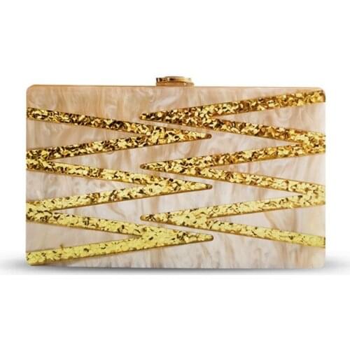 Women bag 2020 Minaudiere Acrylic Chains Fashion evening clutch bags purse luxury handbags designer bags Euro-America style