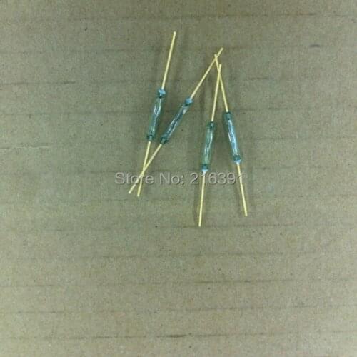 10pcs/Lot 2*14MM Dry reed pipe Gold plated magnetic control switch