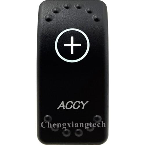 12v/24v Car Boat ACCY Rocker Switch White Led Light 3 Pin SPST On Off Replacement for Carling ARB STYLE Waterproof IP66