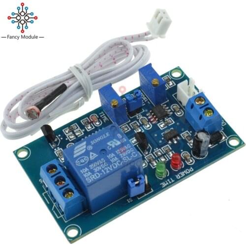 12V Photoresistor Relay Module Light Detection Photosensitive Sensor Boar with timer car light control