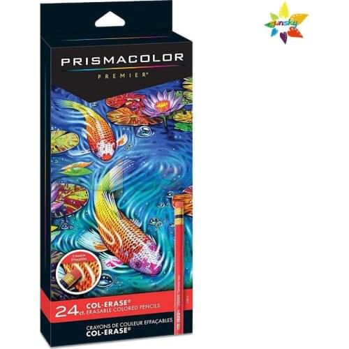 24 color new comics and animation pencil oily pencil 3.8MM soft big core painting pencil lapis de cor Sanford Prismacolor pencil