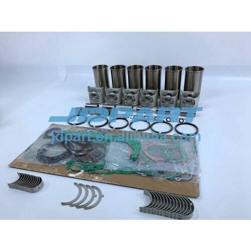 6D31 Overhaul Kit With Bearings Piston Rings Full Gasket Set Liner Kit For Mitsubishi